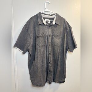 NWOT Lee Men's Charcoal Button Down Shirt